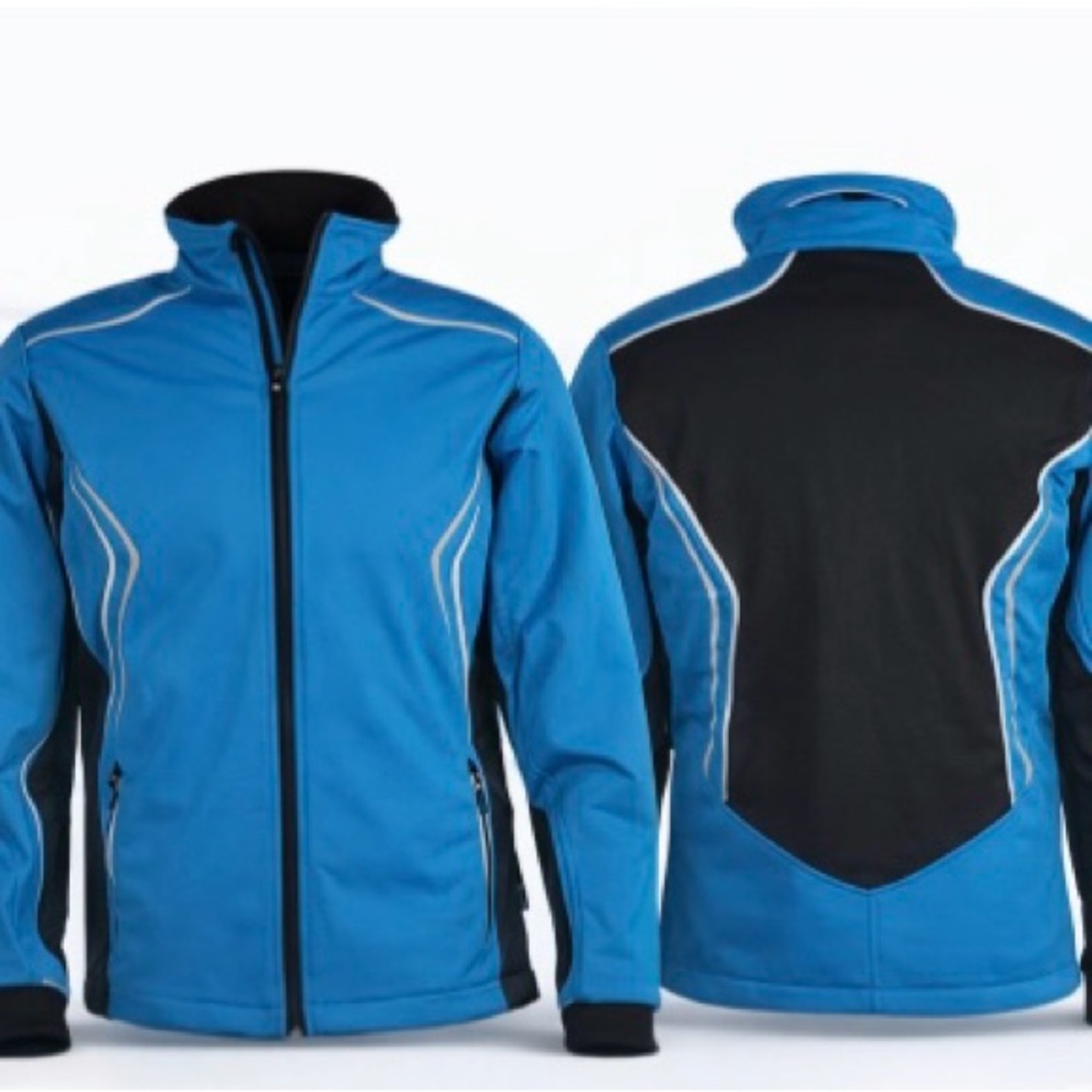 Stylish Black and Blue Windbreaker for Men